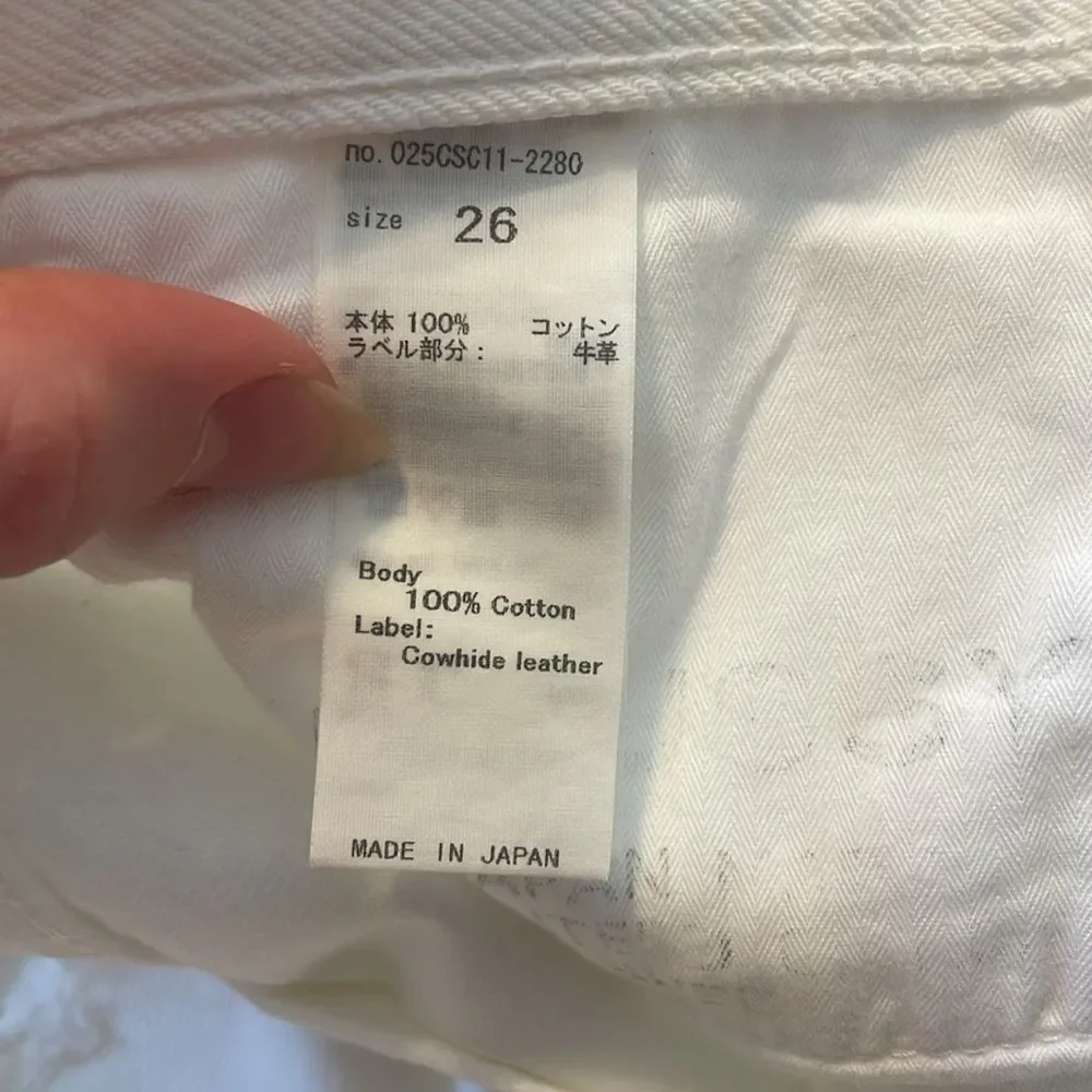 Moussy Vintage Distressed Straight Leg Jeans in White 26 - Picture 6 of 8